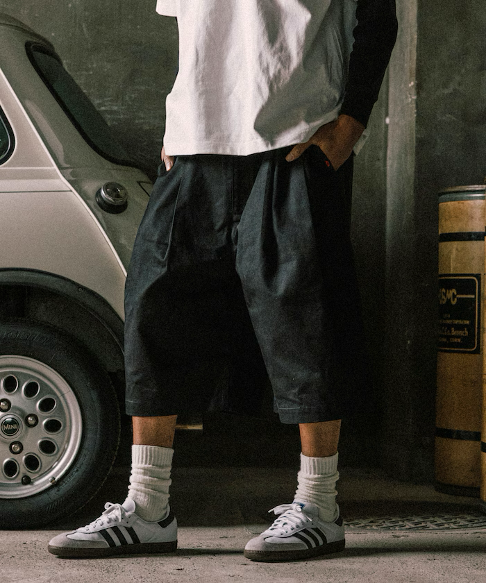 Freak's Store / RED KAP 別注 2TUCK BAGGY WIDE TWILL SHORTS PANTS