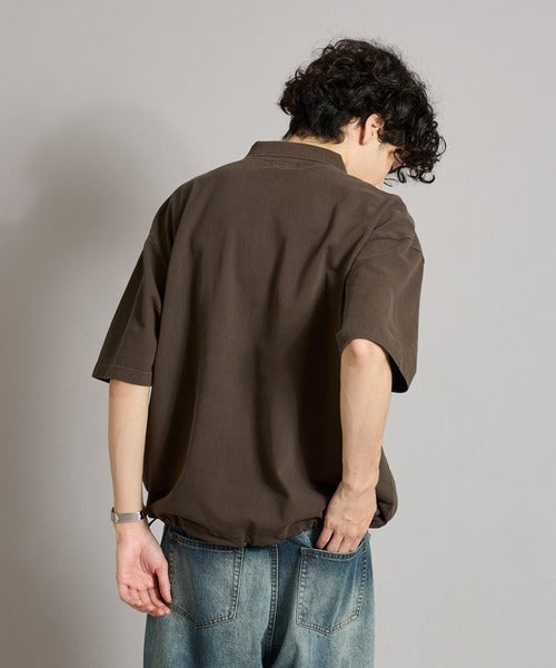 WETTEMPT / HALF ZIP PIGMENT POLO / ハーフジップピグメントポロ