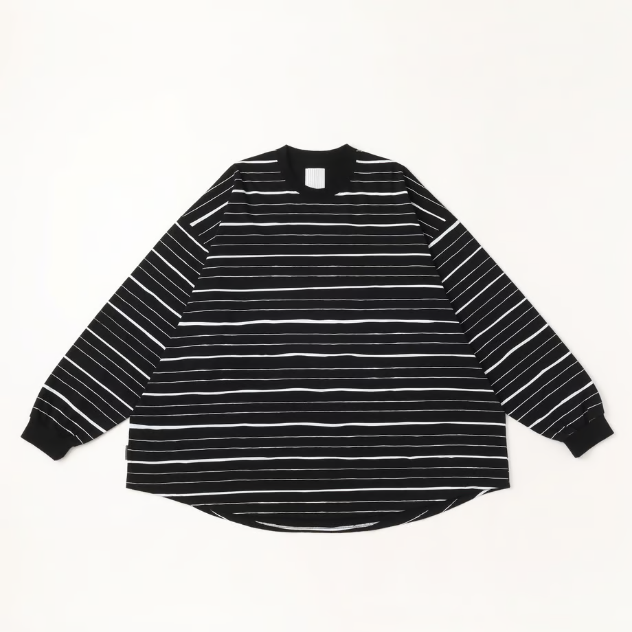 S.F.C SUPER BIG MIX SIDE STRIPES LS TEE 【SFCSS25CS12】