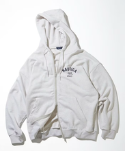 將圖片載入圖庫檢視器 23AW Nautica / Felt Patch arch logo full zip sweat hoodie
