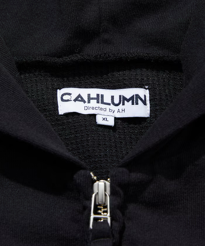 24AW CAHLUMN / Heavy Weight Jersey Thermal Lined Zip Hoodie
