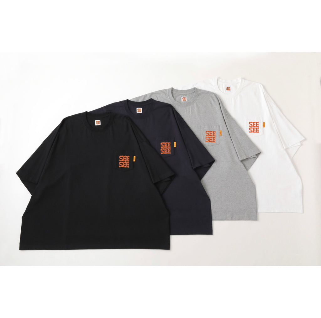 23SS [S9] SEE SEE SUPER BIG FLAT SS POCKET TEE