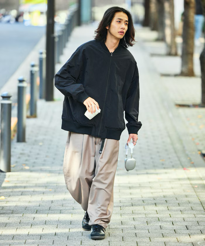 24AW FREAK'S STORE / Nylon fleece reversible MA-1 zip-up Blouson [Limited products]