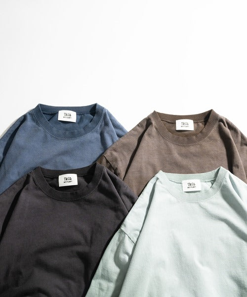 WETTEMPT / GARMENT DYED SPRAY DRAWCORD TEE