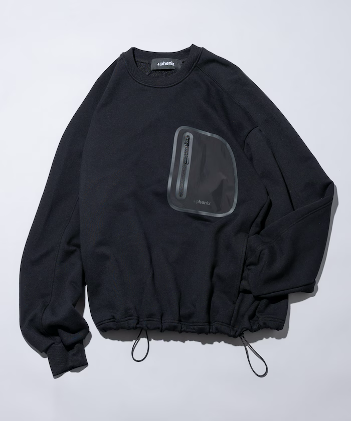 24AW FREAK'S STORE Plus Phenix / Relaxed fit, custom made, tech fleece crew neck sweatshirt