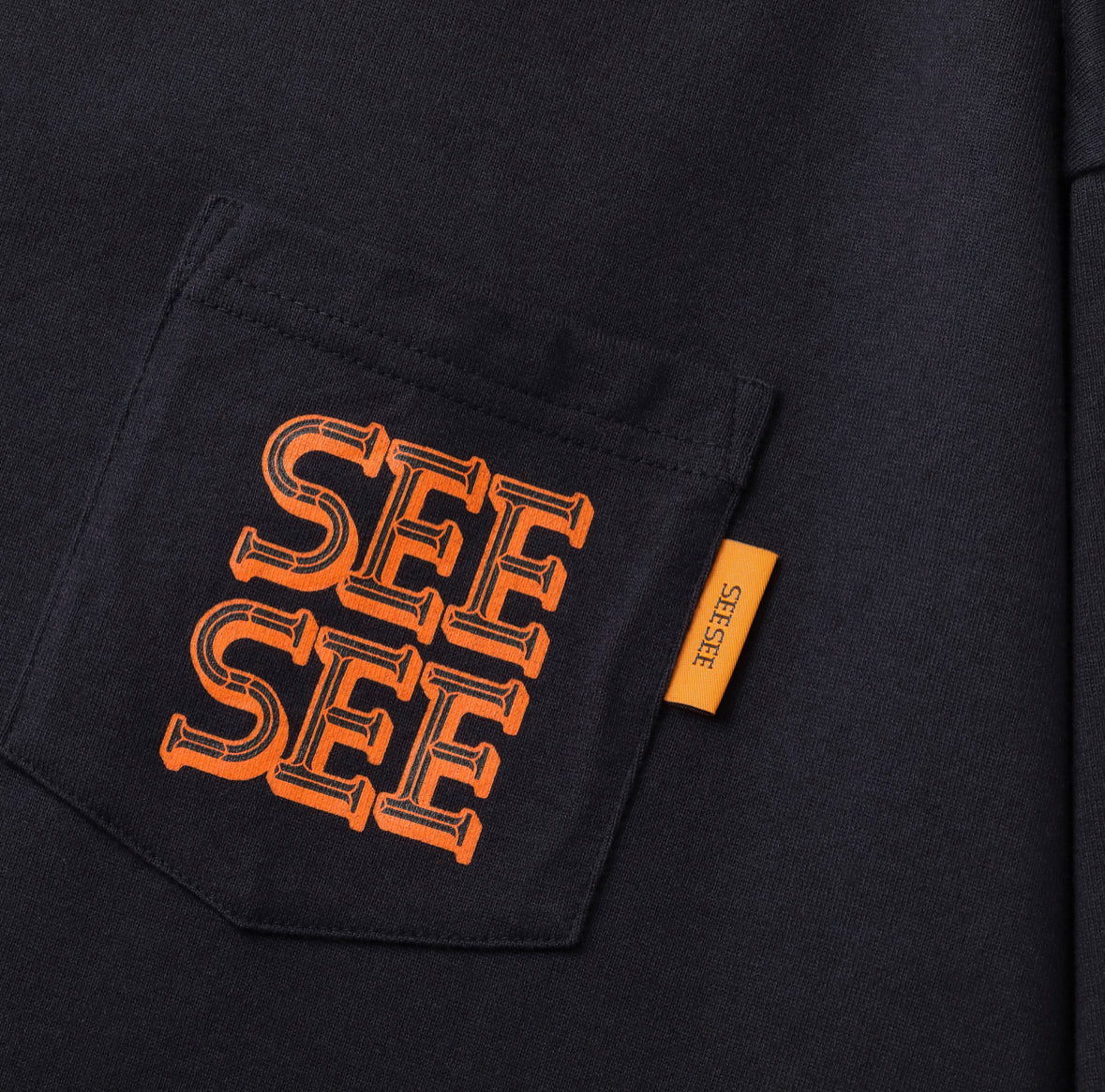 23SS [S9] SEE SEE SUPER BIG FLAT SS POCKET TEE