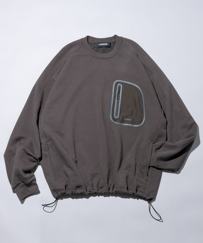 24AW FREAK'S STORE Plus Phenix / Relaxed fit, custom made, tech fleece crew neck sweatshirt