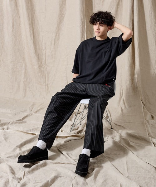 WETTEMPT / BICOLOR DRAW CORD TEE / バイカラードローコードT