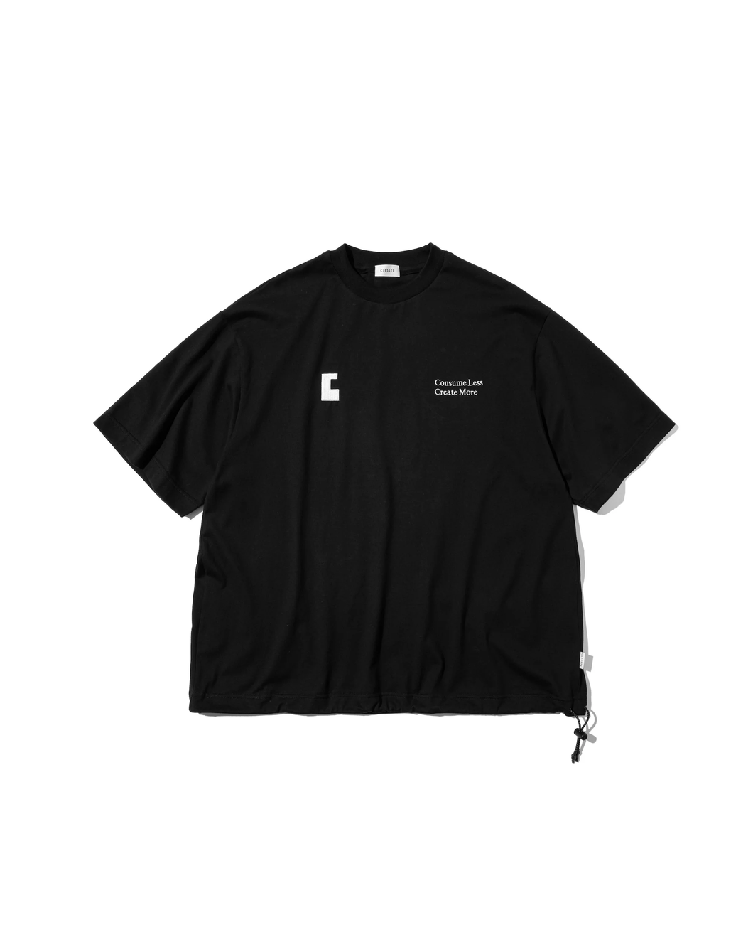 24SS Clesste / “C” MASSIVE S/S T-SHIRT WITH DRAWSTRINGS