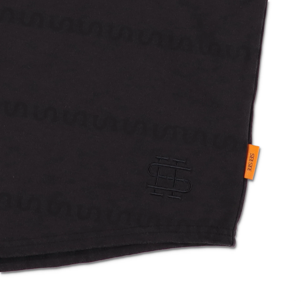 SEE SEE 【6-2】SEE SEE SUPER BIG ROUND BORDER TEE DISCHARGED【NAVY】 