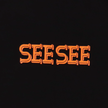 將圖片載入圖庫檢視器 SEE SEE 【11-2】SEE SEE SUPER BIG FLAT TEE OFFICIAL FONT LOGO【BLACK】
