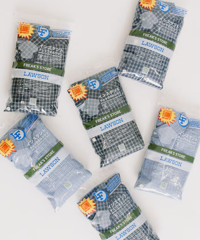 24AW Lawson x Freak's Store Relax Fit Instant Check Flannel Shirt