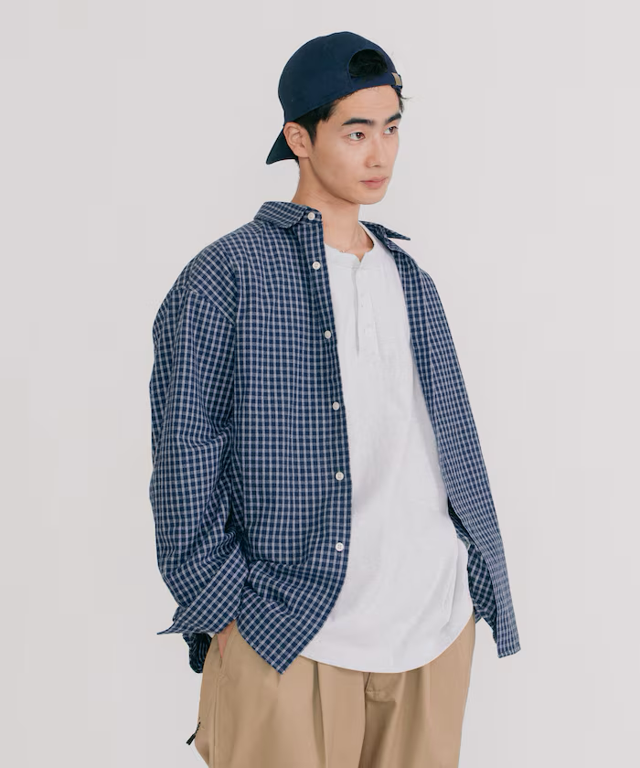 24AW Lawson x Freak's Store Relax Fit Instant Check Flannel Shirt