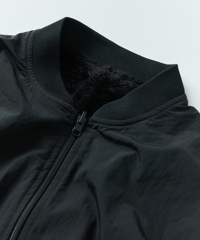 24AW FREAK'S STORE / Nylon fleece reversible MA-1 zip-up Blouson [Limited products]