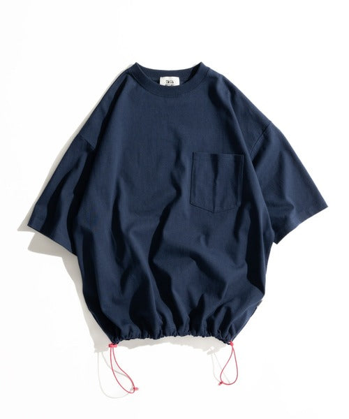 WETTEMPT / BICOLOR DRAW CORD TEE / バイカラードローコードT