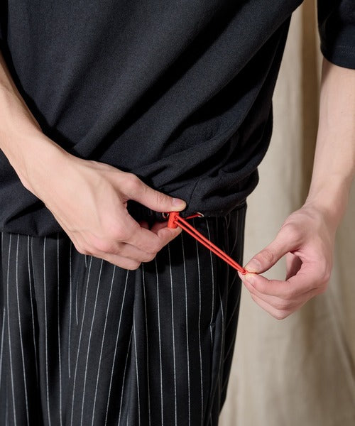 WETTEMPT / BICOLOR DRAW CORD TEE / バイカラードローコードT