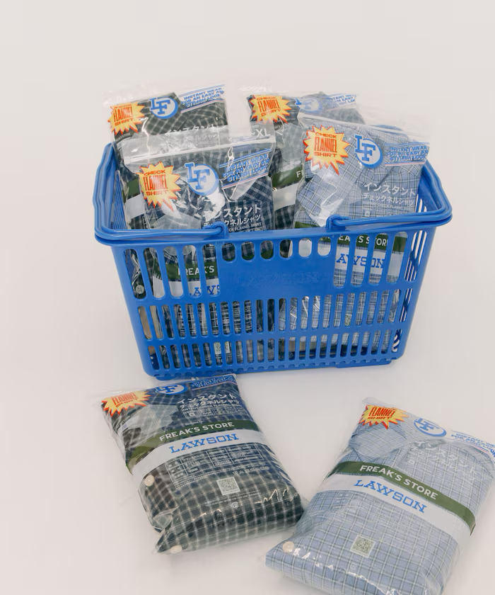 24AW Lawson x Freak's Store Relax Fit Instant Check Flannel Shirt