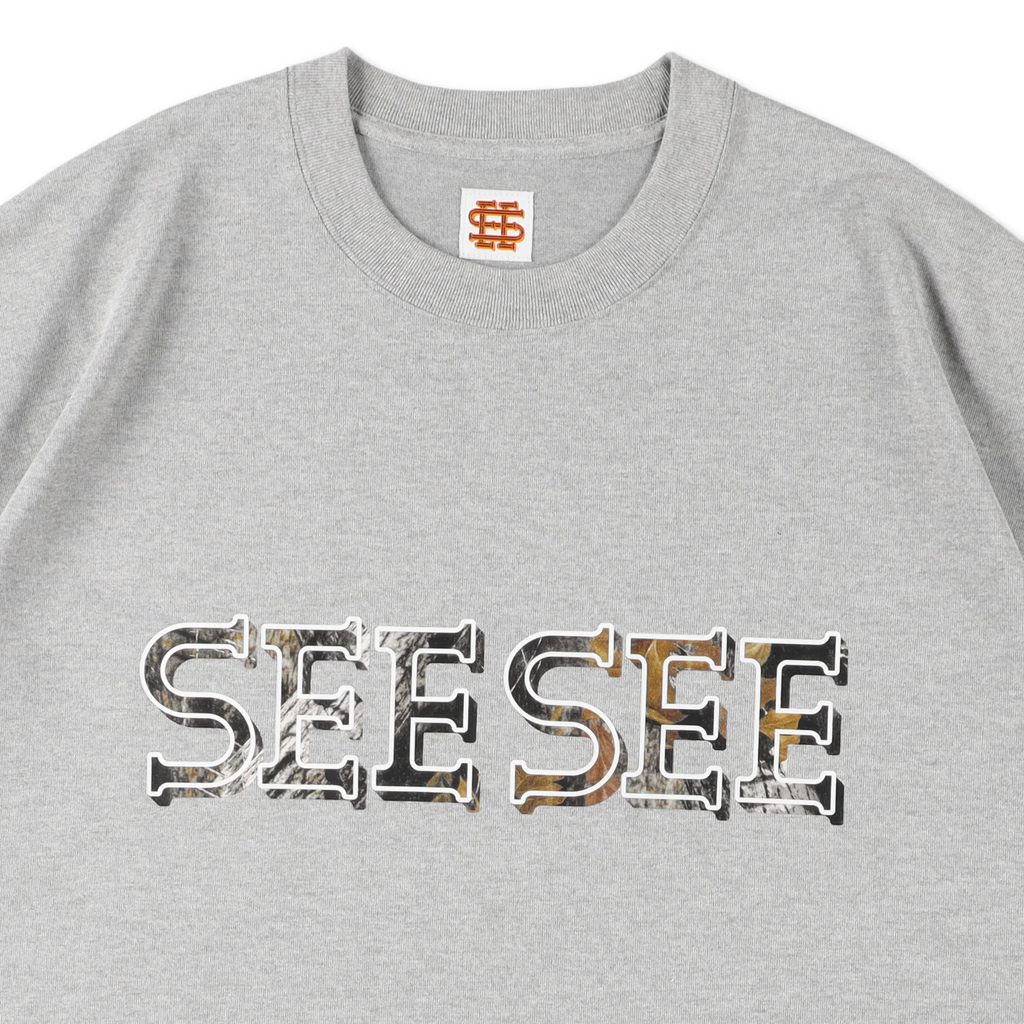 SEE SEE  SUPER BIG FLAT TECH TEE TREE CAMO LOGO 【2-1】【2-2】【2-3】