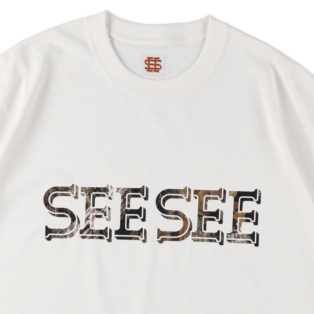 SEE SEE  SUPER BIG FLAT TECH TEE TREE CAMO LOGO 【2-1】【2-2】【2-3】