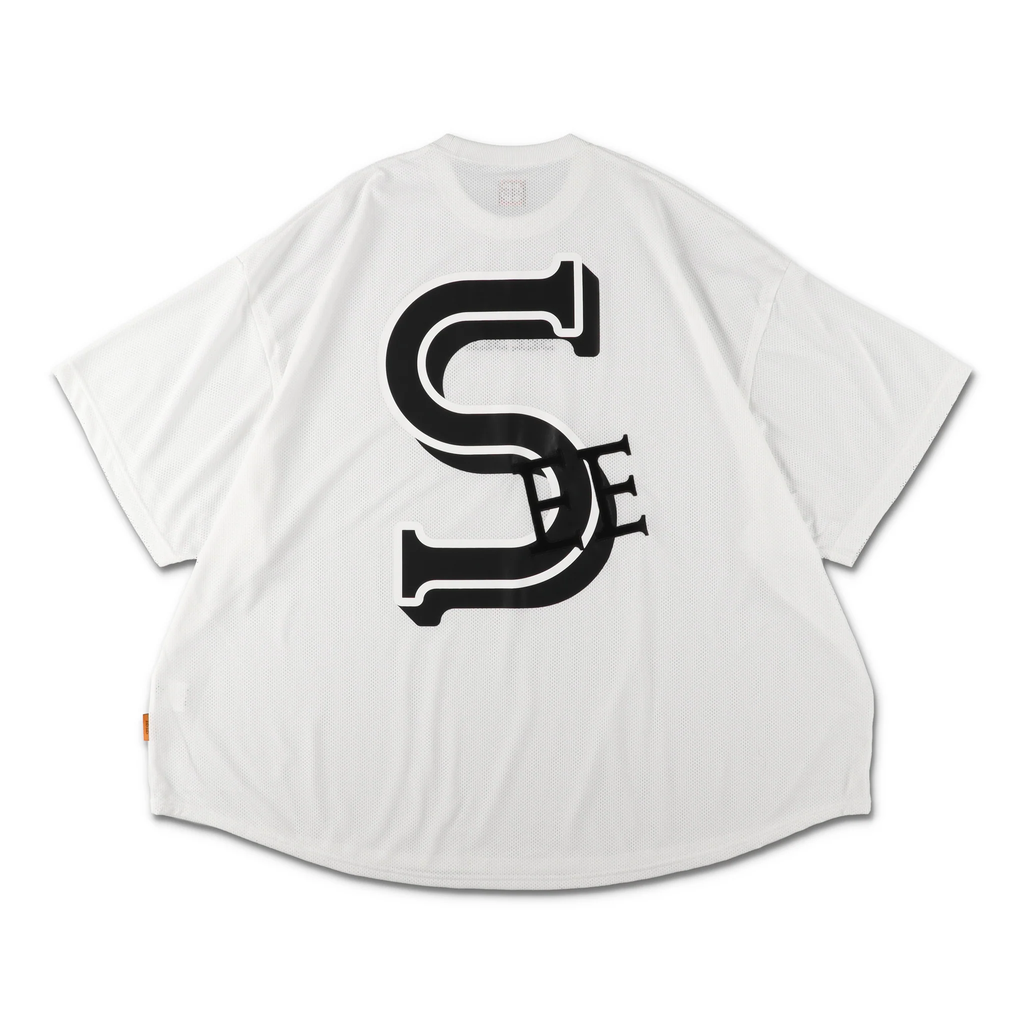 SEE SEE 【4-1】SEE SEE SUPER BIG ROUND MESH TEE【WHITE】