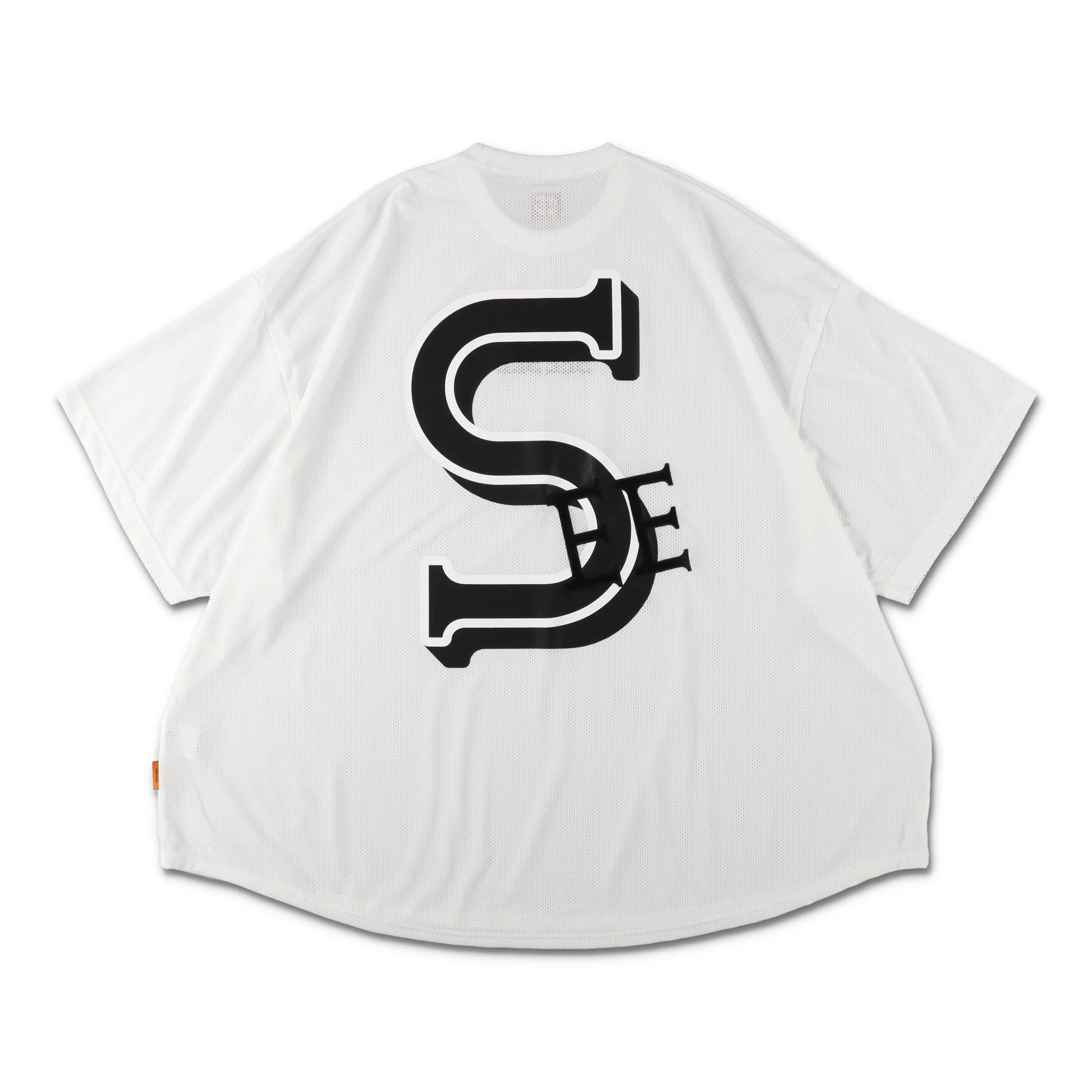 SEE SEE 【4-1】SEE SEE SUPER BIG ROUND MESH TEE【WHITE】