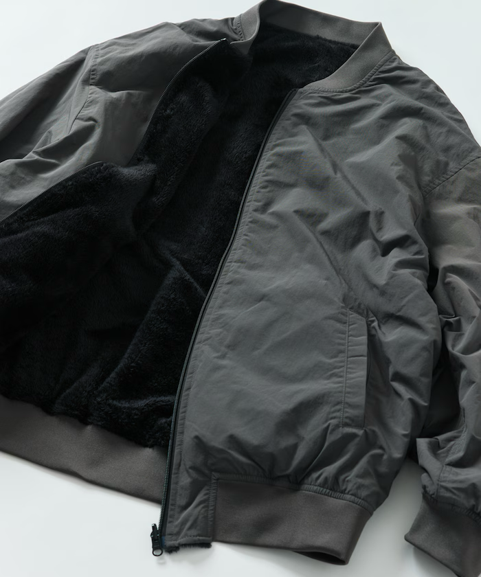 24AW FREAK'S STORE / Nylon fleece reversible MA-1 zip-up Blouson [Limited products]