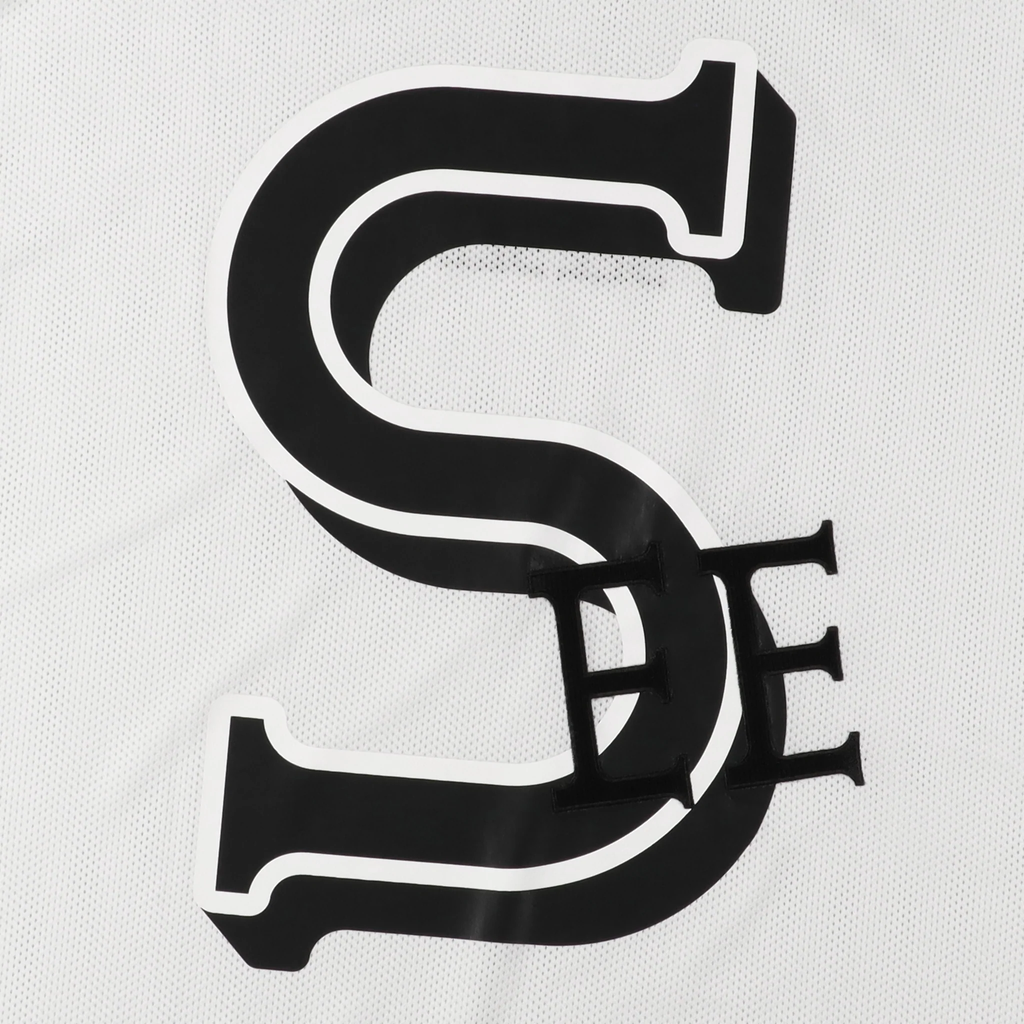 SEE SEE 【4-1】SEE SEE SUPER BIG ROUND MESH TEE【WHITE】