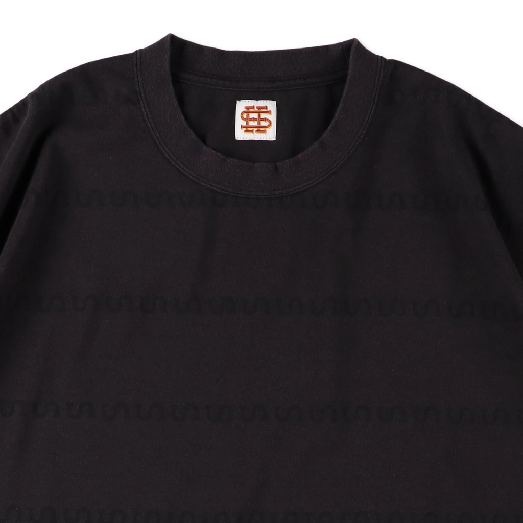 SEE SEE 【6-2】SEE SEE SUPER BIG ROUND BORDER TEE DISCHARGED【NAVY】 