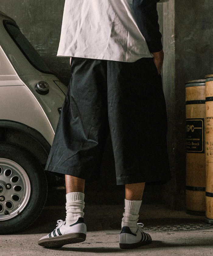 Freak's Store / RED KAP 別注 2TUCK BAGGY WIDE TWILL SHORTS PANTS