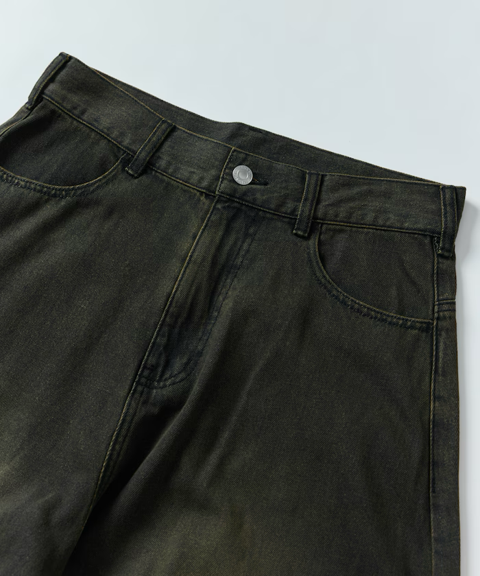 FREAK'S STORE / MR HEARTS VINTAGE WASH WIDE SILHOUETTE CURVE DENIM [Limited products]