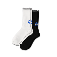 將圖片載入圖庫檢視器 S.F.C × ADVANCED RESEARCH 2PACK LOGO SOCKS White &amp; Black set【SFCSS25AC02AR】
