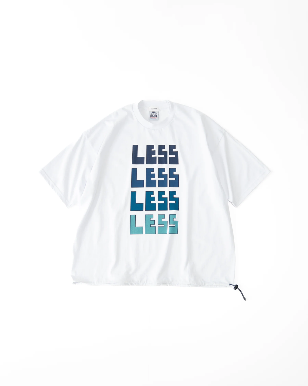 23SS CLESSTE / "LESS" Massive T-Shirt With Drawstrings