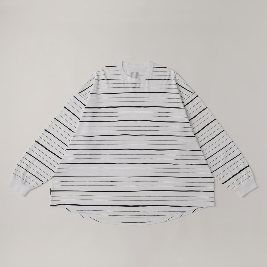 S.F.C SUPER BIG MIX SIDE STRIPES LS TEE 【SFCSS25CS12】