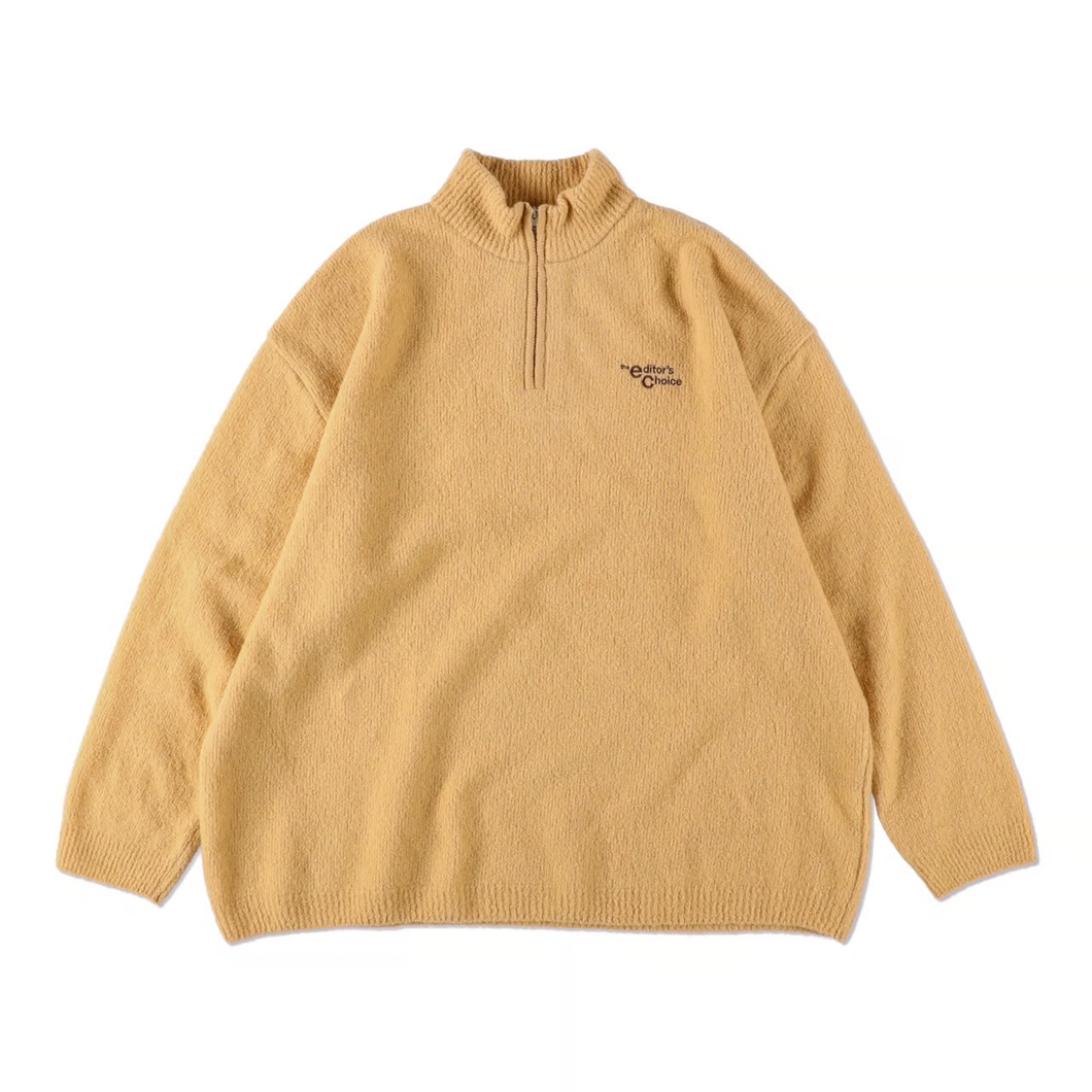 S.F.C / S.F.C x the e_C HALF ZIP KNIT【BEIGE】