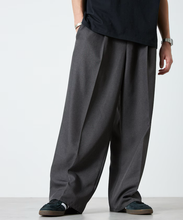 將圖片載入圖庫檢視器 Freak&#39;s Store / Wide Silhouette Staple Twill Easy Slacks/Wide Slacks
