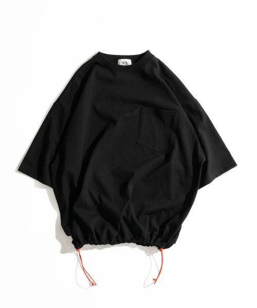 WETTEMPT / BICOLOR DRAW CORD TEE / バイカラードローコードT