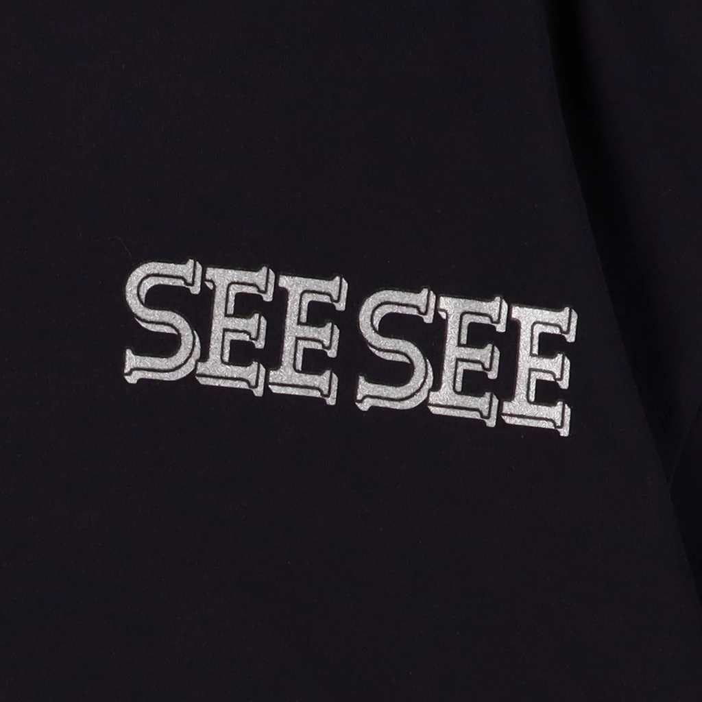SEE SEE SUPER BIG FLAT TEE REFLECTOR FONT LOGO【10-2】【10-3】