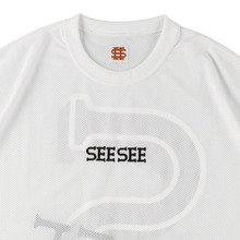 將圖片載入圖庫檢視器 SEE SEE 【4-1】SEE SEE SUPER BIG ROUND MESH TEE【WHITE】
