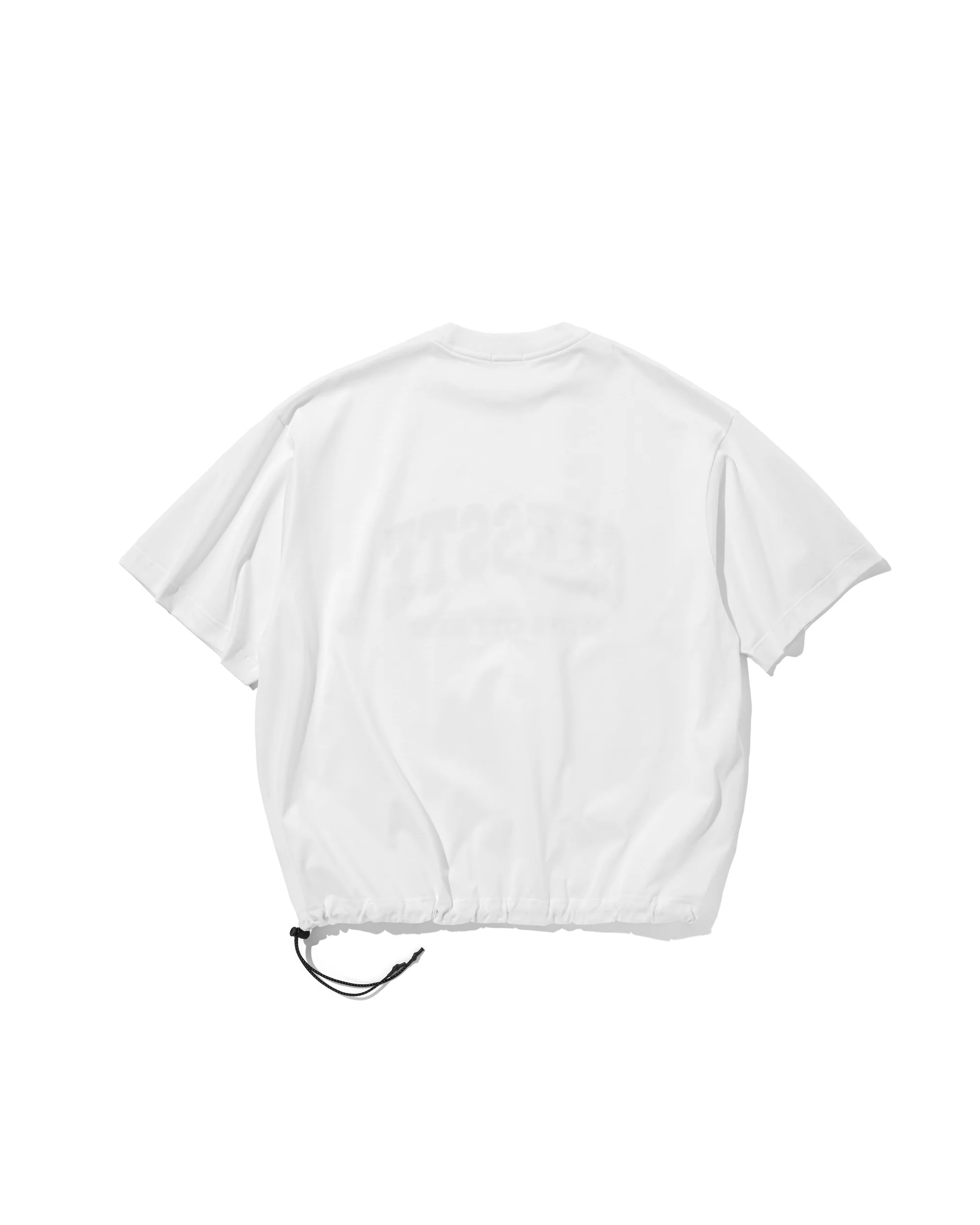 24SS Clesste / “COLLEGE LOGO” MASSIVE T-SHIRT WITH DRAWSTRINGS