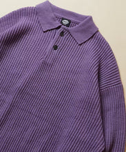 將圖片載入圖庫檢視器 Freak&#39;s Store / Big silhouette ridged polo collar pullover knit/loose fit
