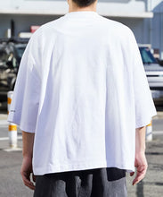 將圖片載入圖庫檢視器 24SS CHOW DOWN / Big Silhouette One Point Embroidery Crew Neck T-shirt Wide Silhouette
