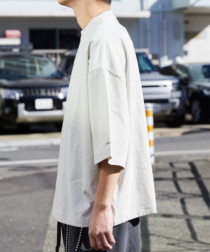 24SS CHOW DOWN / Big Silhouette One Point Embroidery Crew Neck T-shirt Wide Silhouette