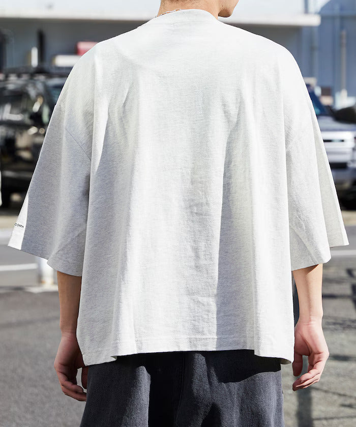 24SS CHOW DOWN / Big Silhouette One Point Embroidery Crew Neck T-shirt Wide Silhouette