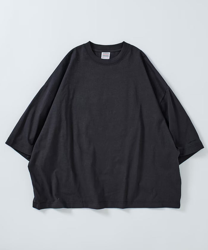 24SS CHOW DOWN / Big Silhouette One Point Embroidery Crew Neck T-shirt Wide Silhouette