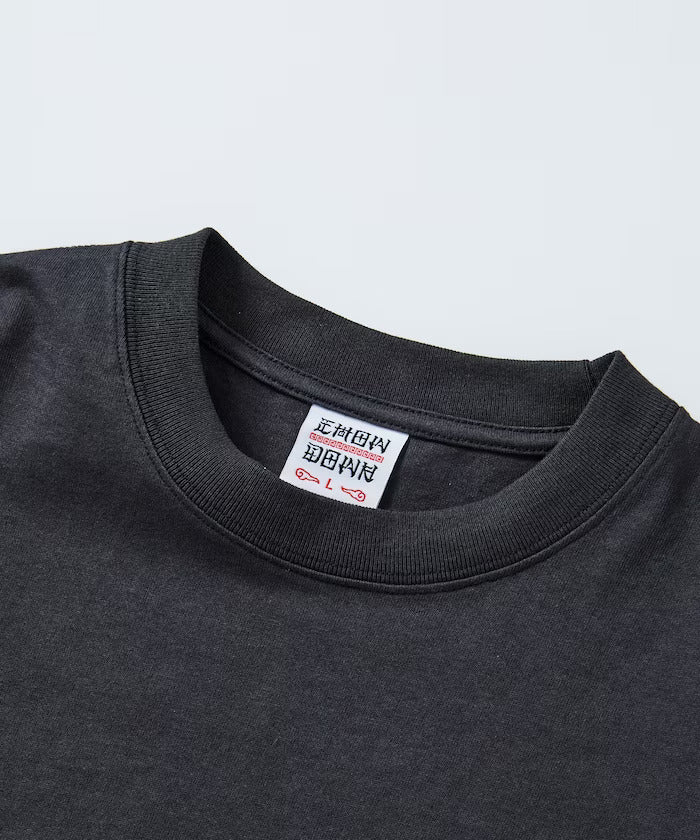 24SS CHOW DOWN / Big Silhouette One Point Embroidery Crew Neck T-shirt Wide Silhouette