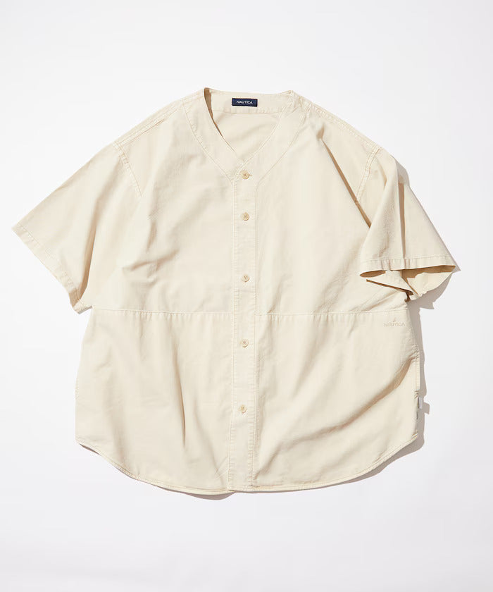 24SS Nautica / Garment Dyed Baseball Shirt S/S