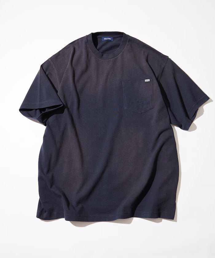 24SS Nautica / Garment Dyed Hidden Logo S/S PKT Tee