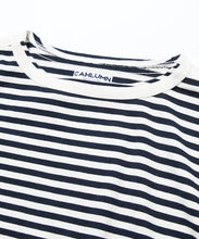 將圖片載入圖庫檢視器 24SS CAHLUMN / Boat Neck Horizontal Stripe T-Shirt
