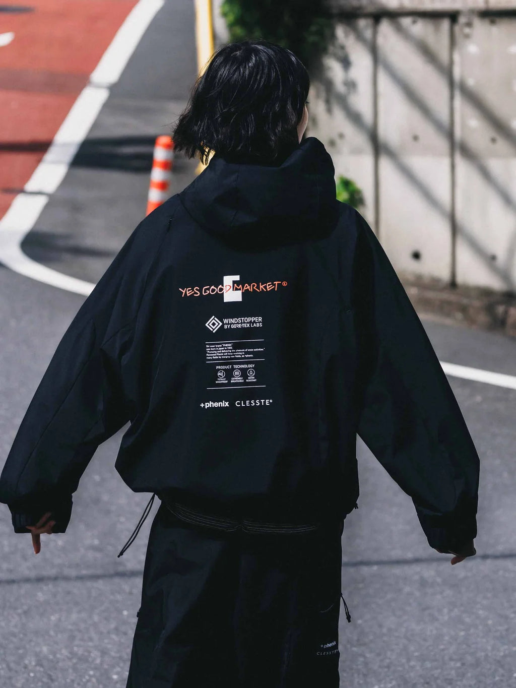 CLESSTE【LIMITED】“C×YES GOOD MARKET" +PHENIX WINDSTOPPER® BY GORE-TEX LABS CITY MOUNTAIN JACKET Black
