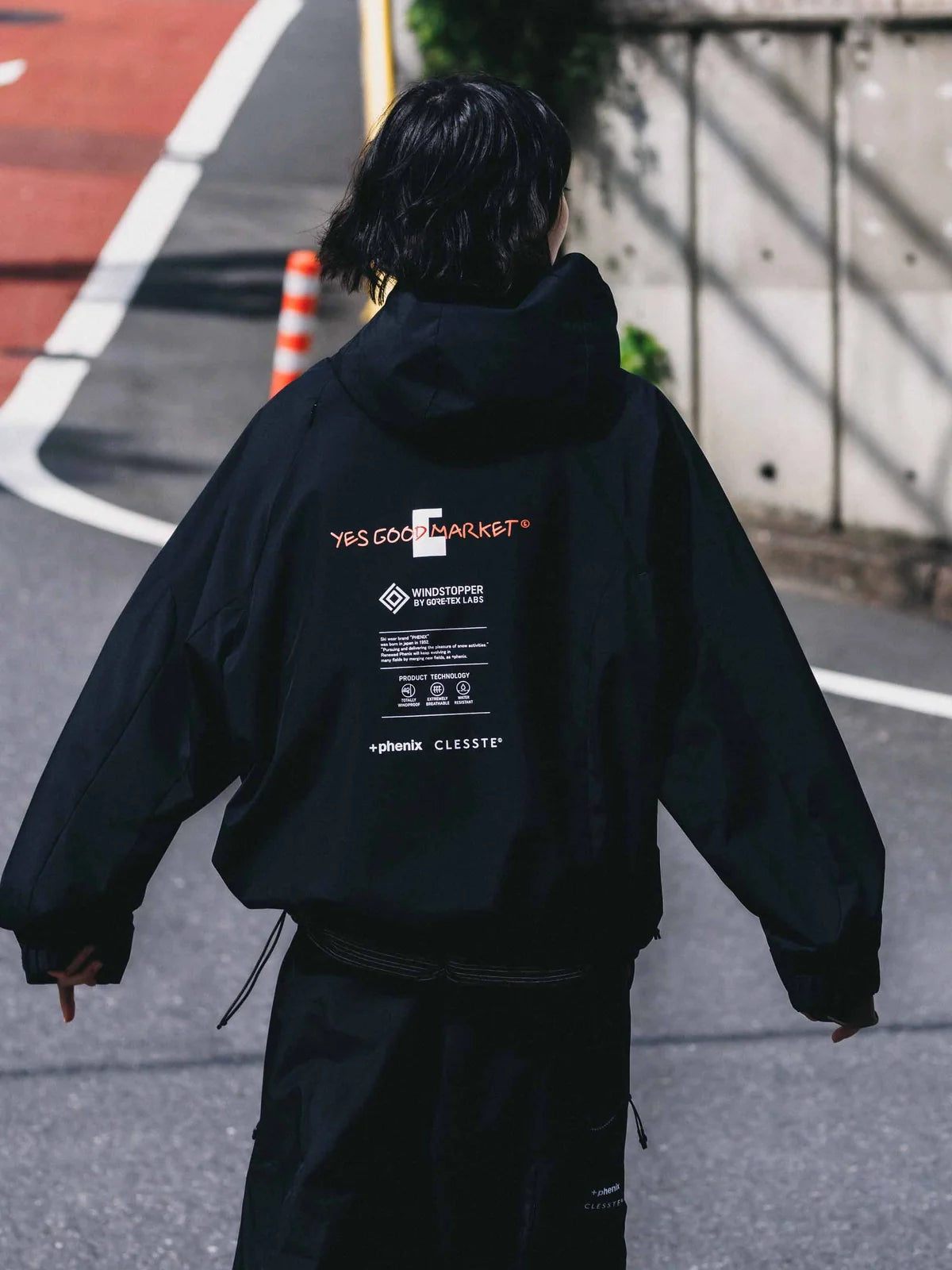 CLESSTE【LIMITED】“C×YES GOOD MARKET" +PHENIX WINDSTOPPER® BY GORE-TEX LABS CITY MOUNTAIN JACKET Black